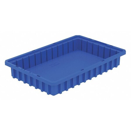 Akro-Mils Divider Box, Blue, Industrial Grade Polymer, 0.20 cu. ft. Volume Capacity 33162BLUE