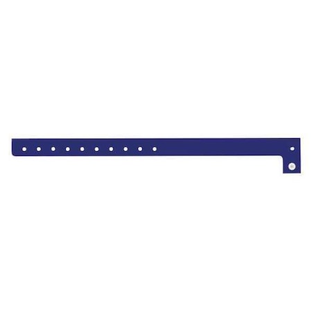 Identiplus ID Wristband, L-Shaped, Blue, 5/8in W, PK500 P1-15