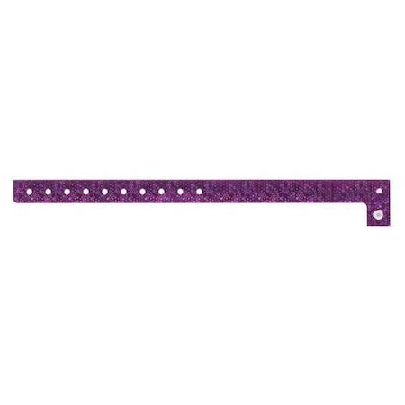 Identiplus ID Wristband, Holographic, Purple, PK500 P1H-08