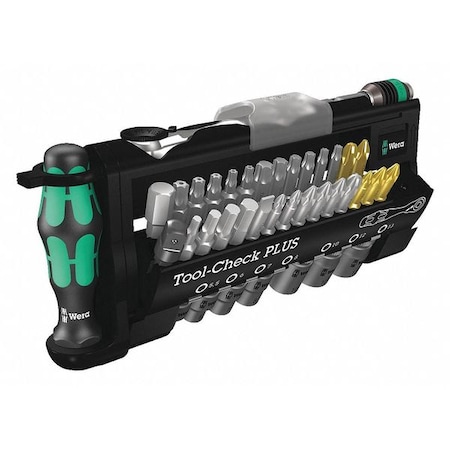 WERA Stainless Steel Ratchet Bit Set, 39-Piece 05056490001