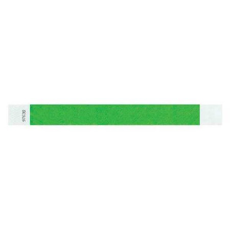 IDENTIPLUS ID Wristband, Adhesive, Light Green, PK500 T2-01