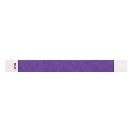 Identiplus ID Wristband, Adhesive, Purple, 1in W, PK500 T2-08