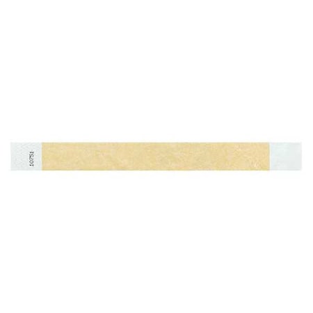 Identiplus ID Wristband, Adhesive, Gold, 1 in. W, PK500 T2-11