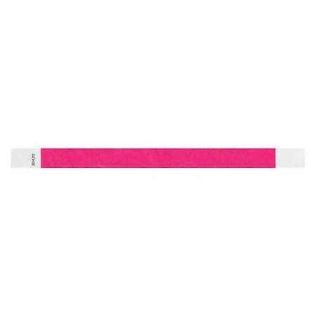 Identiplus ID Wristband, Adhesive, Pink, PK500 T3-07
