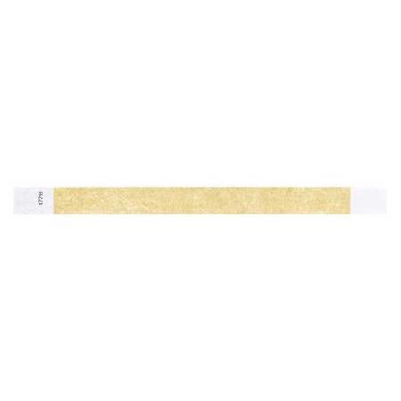 Identiplus ID Wristband, Adhesive, Gold, PK500 T3-11