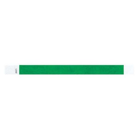 Identiplus ID Wristband, Adhesive, Green, PK500 T3-16