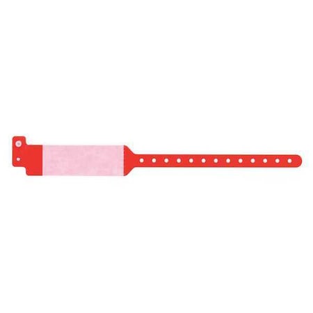 Identiplus ID Wristband, Cover Seal, Red, PK500 CLS-PS-03