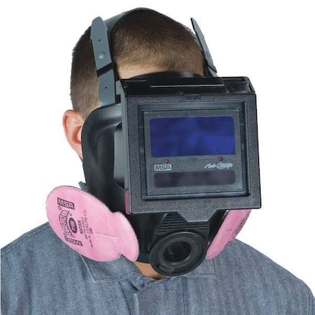Msa Safety Full Face Respirator, M, Bayonet, Silicone 10077063