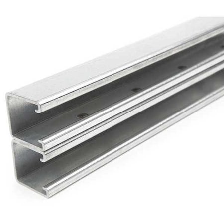 Zoro Select Side to Side Strut, Solid, Steel, Galvanized, None Hole Size, Silver FS-202 PG 120.00
