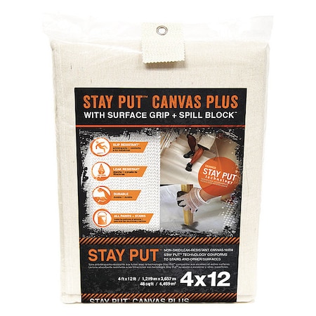 Trimaco Drop Cloth, 4 ft. W 04328