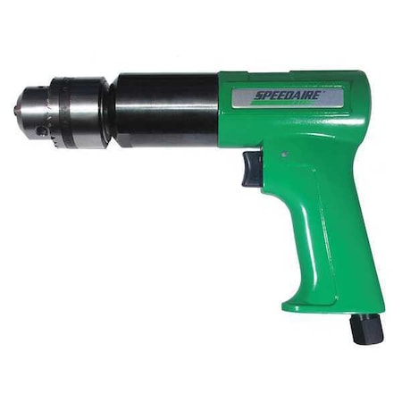 Speedaire Air Drill, Pistol, Industrial, 1/2 in. 45YY14