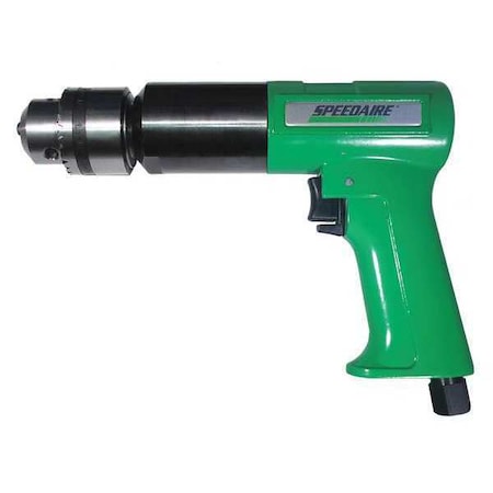 Speedaire Air Drill, Pistol, 90 psi, 1/2 in. 45YY16