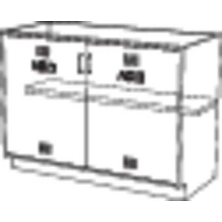 Ici Acid Cabinet, Steel, 35.25"H, 48"W IS950S2450