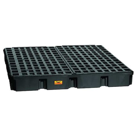 Condor Spill Deck, 60 gal Spill Capacity, 4 Drums, 10,000 lb Load Capacity, Polyethylene 1635BC