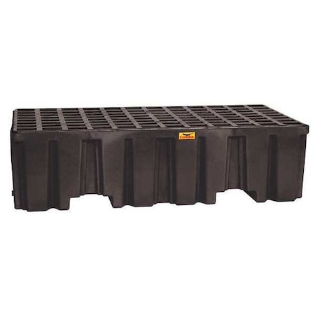 Condor Spill Pallet, 66 gal Spill Capacity, 2 Drums, 4,000 lb Load Capacity, Polyethylene 1620BC