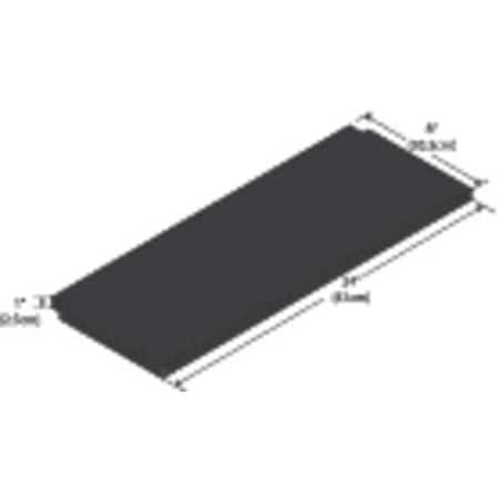 Instock Notched Shelf, Phenolic, 24" W, 9-1/2" D GRPSN0824
