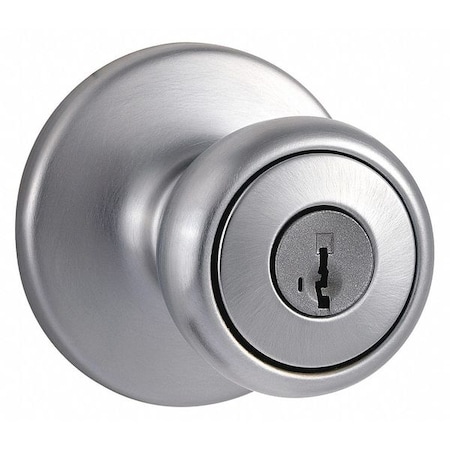 Kwikset Knob Lockset, Satin Chrome, Tylo Style 400T-26DS