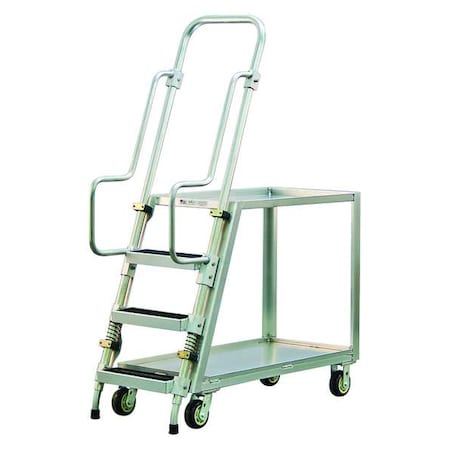 Zoro Select Ladder Cart 800 lb. Capacity, 51-1/2"L x 22"W x 69-1/2"H 50061