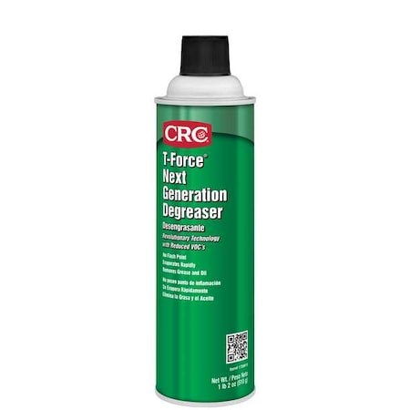 Crc T-Force Next Generation Cleaner/Degreaser, 18 oz, Aerosol Spray Can, 12 PK 1750016