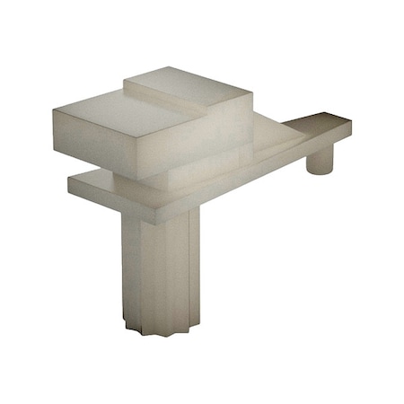 Zoro Select Shelf Support Clip, 1-1/4" L, Nylon 45-100