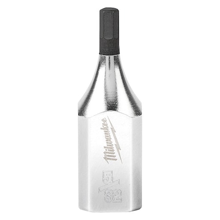 Milwaukee Tool Socket, S2Stl, 5/32in, Hex, Chrm, 0.375in 45-34-1042