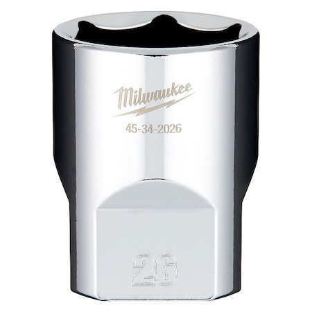 Milwaukee Tool 1/2" Drive 26mm Socket 45-34-2026