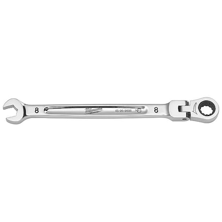 Milwaukee Tool 8mm Metric Flex Head Ratcheting Combination Wrench 45-96-9608
