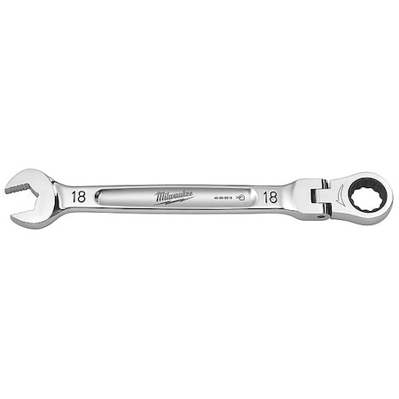 Milwaukee Tool 18mm Metric Flex Head Ratcheting Combination Wrench 45-96-9618
