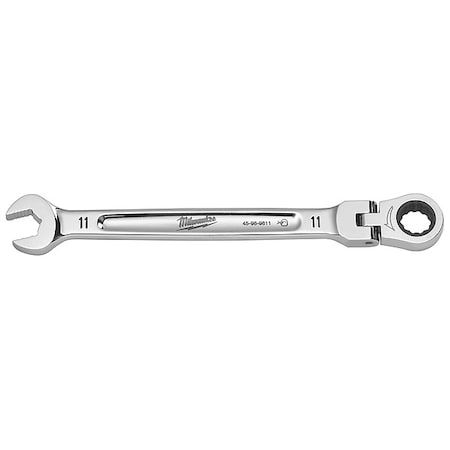 Milwaukee Tool 11mm Metric Flex Head Ratcheting Combination Wrench 45-96-9611