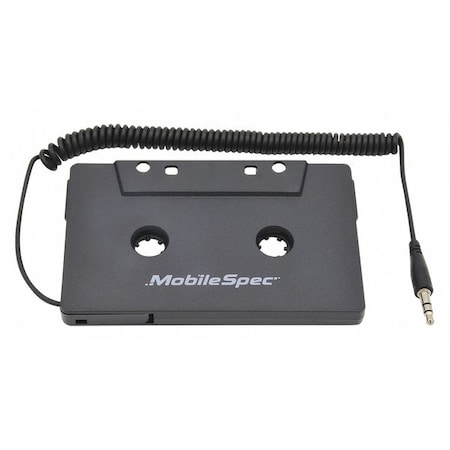 Mobilespec Cassette Adapter, For Automobiles, Black MBS13251
