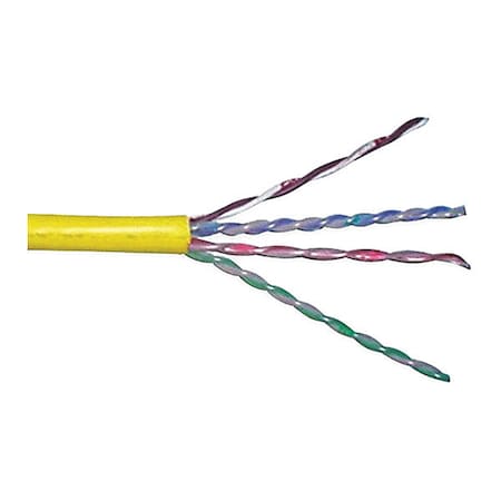 Genspeed Category Cable, Unshielded, Yellow Jacket 7133902