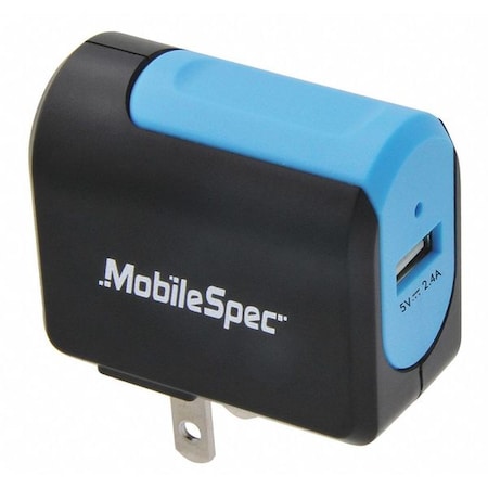 Mobilespec Portable Power Charger, 5VAC, Black MBS01201