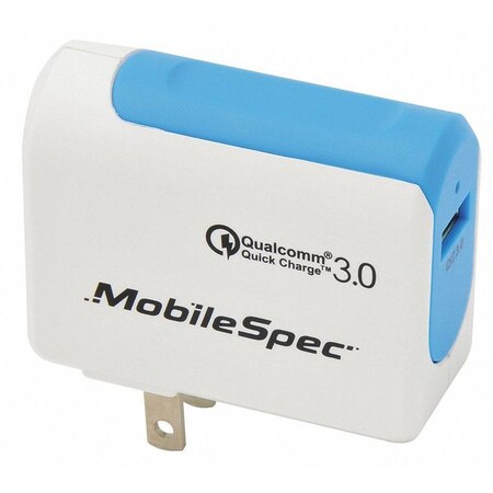 Mobilespec Portable Power Charger, 5VAC, White MBS01421