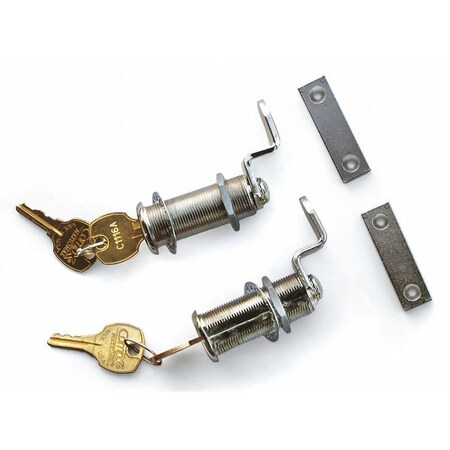 Decked Drawer, 12 ga., Steel, Black, PR AD10LOCKSETV3