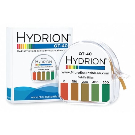 Hydrion Test Strips, Detects Ammonia, 5/32" W, PK10 QT-40
