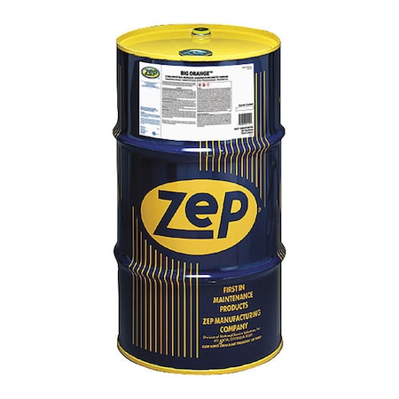 Zep Degreaser, 20 Gal Drum, Liquid, Orange 41550