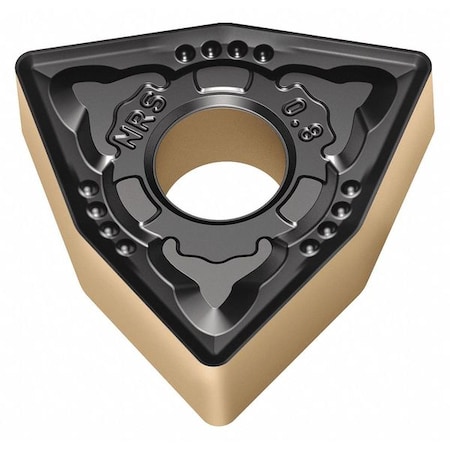 Walter Turning Insert, Trigon, 4, WNMG, 2, Carbide WNMG080408-NRS WSM10S