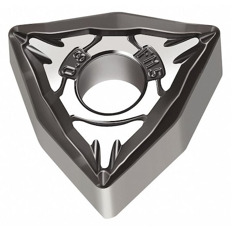 Walter Turning Insert, Trigon, 4, WNMG, 2, Carbide WNMG080408-FM5 WSM10S