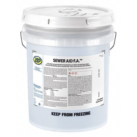 ZEP Drain Maintainer, 40 lb., Drum, Powder 167034