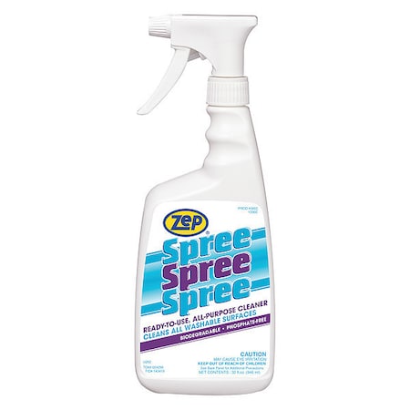 Zep Cleaner, Size 1 qt., Bottle, Liquid, PK12 86016