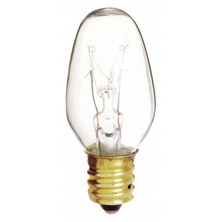 Satco Incandescent Lamp, C7 Bulb Shape, 35 lm S3691