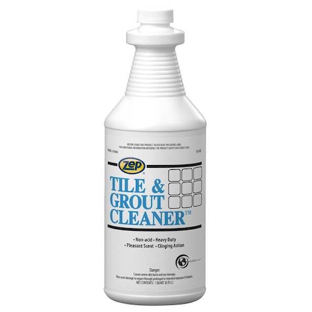 ZEP Tile and Grout Cleaner, 1 qt., Bottle, PK12 104601