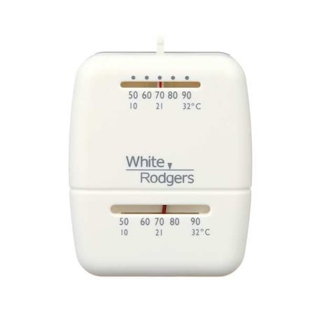 WHITE-RODGERS Economy Mechanical Thermostats, 1 H 0 C, Transformer, 24VAC 01C20 102S1