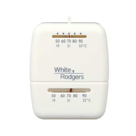 White-Rodgers Economy Mechanical Thermostats, 1 H, 0 C, Transformer, 24VAC 01C20 102S1