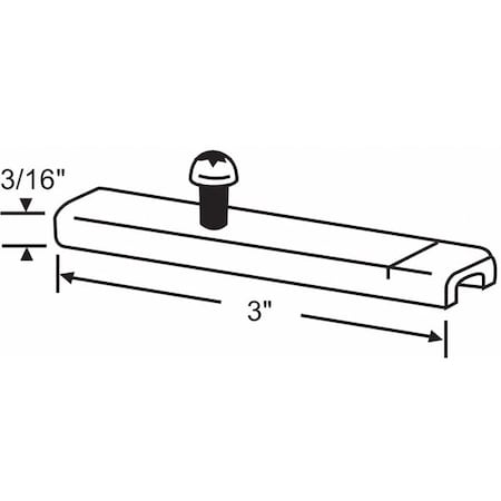 Zoro Select Sash Pivot Bar, Tilt Window, 3" L 85-501