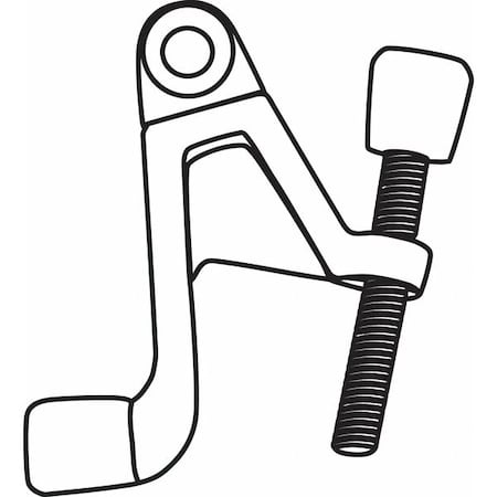 Zoro Select Door Stop, Door Mount, Brass Plated 19-359