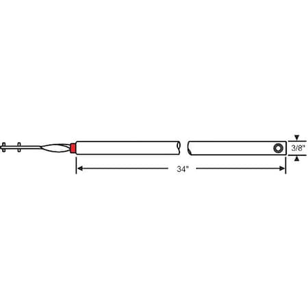 Zoro Select Tube Balance, Bearing, 34" L 83-34W