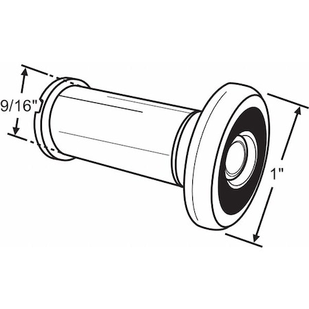 Zoro Select Door Viewer, Polished, 9/16" Hole Dia. 19-184