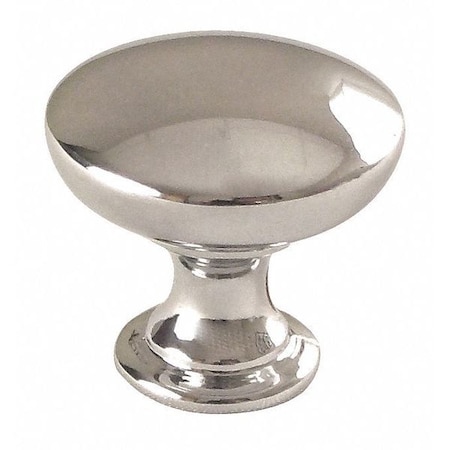 Zoro Select Cabinet Knob, Round Shape, Zinc 45-354PC | Zoro