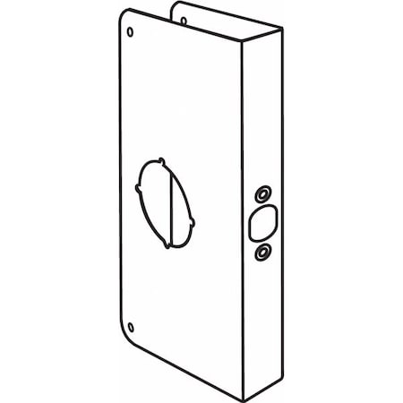 Zoro Select Cover Plate, Plated, 2-3/8" Outside Dia. 19-161-4